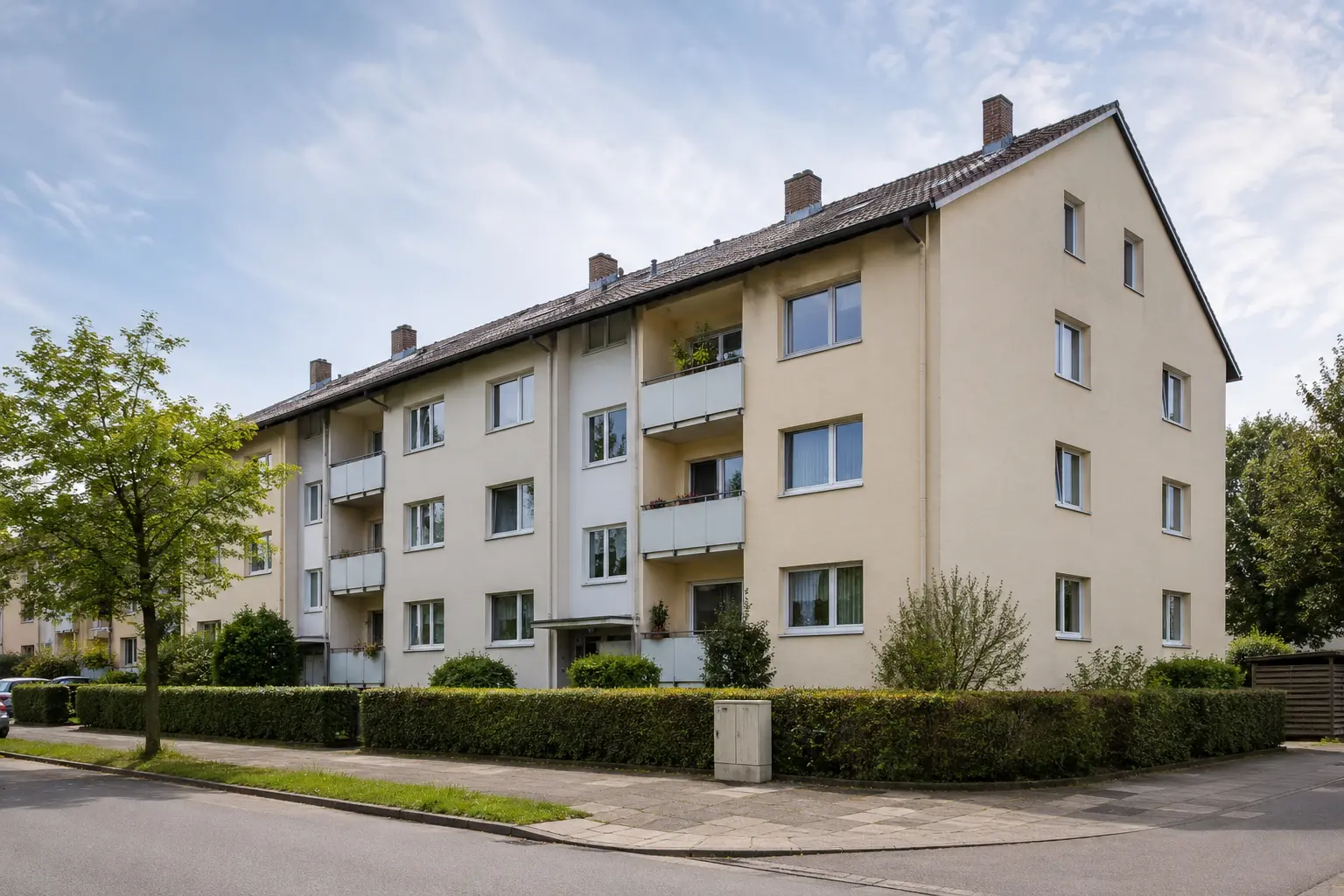 Wohnanlage aus mehreren Mehrfamilienhäusern
